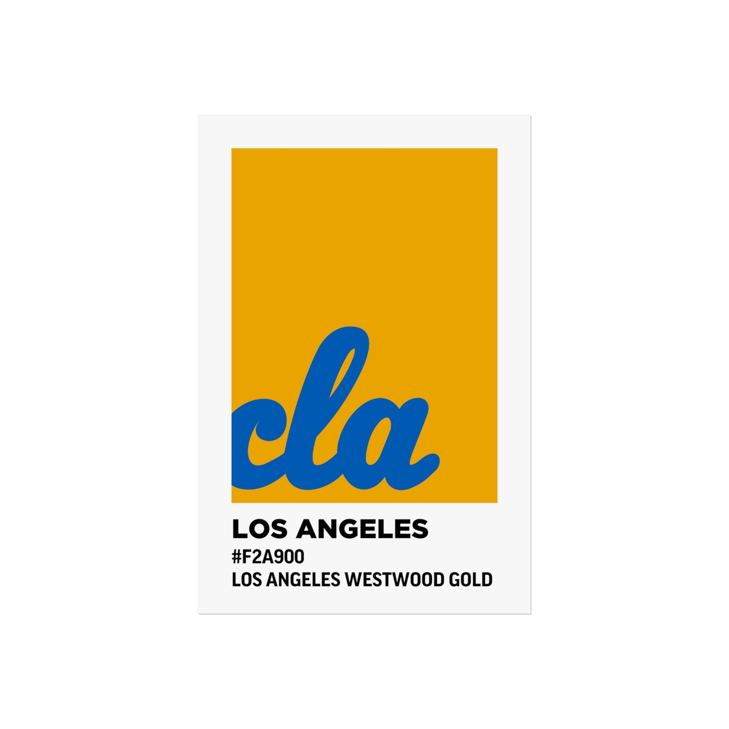 University of California Los Angeles Team Paint Swatch - Westwood Gold