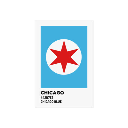 Chicago Flag Paint Swatch - Chicago Blue