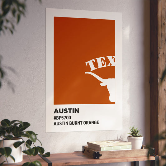 University of Texas Team Paint Swatch - Austin Burnt Orange