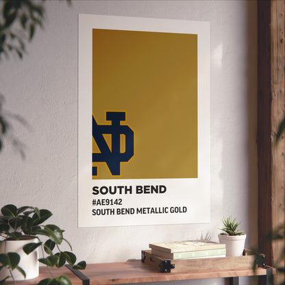 University of Notre Dame Team Paint Swatch - Logo - South Metallic Gold