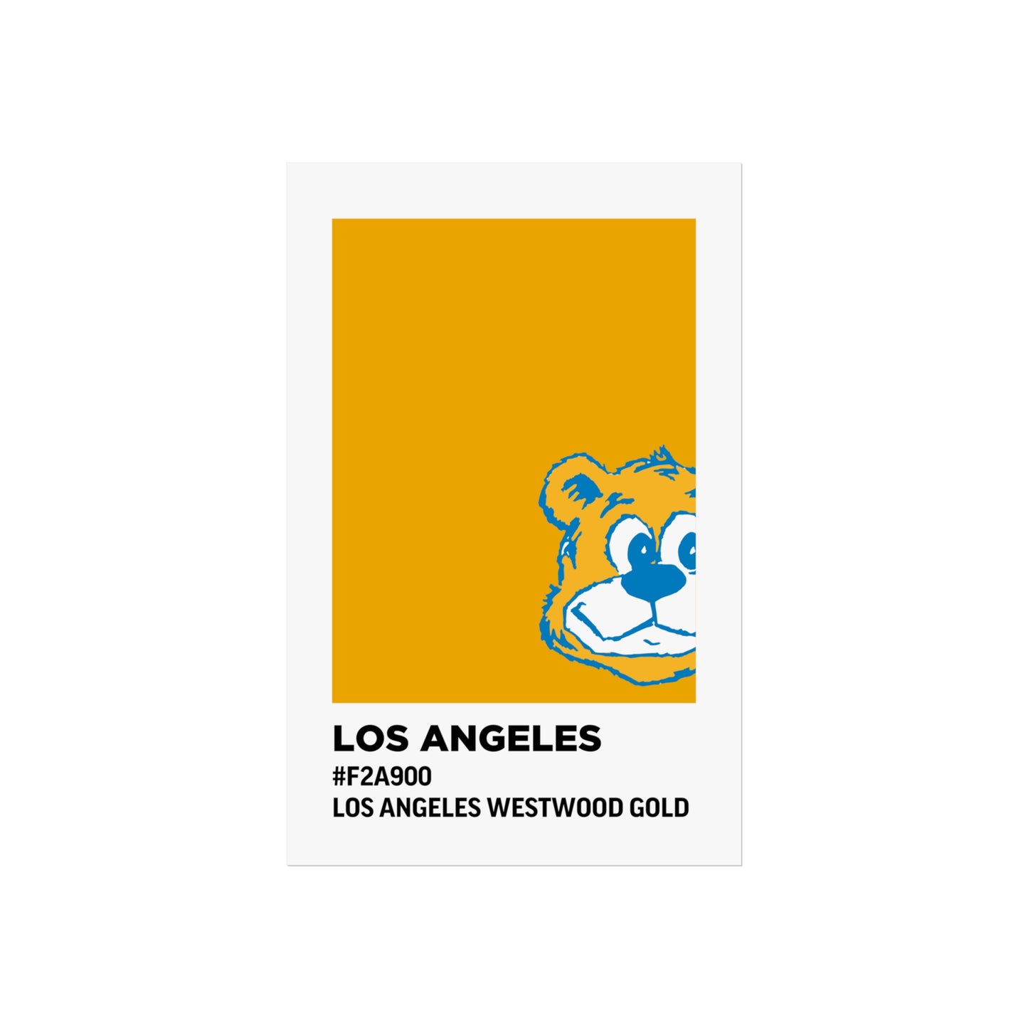 University of California Los Angeles Team Paint Swatch - Westwood Gold