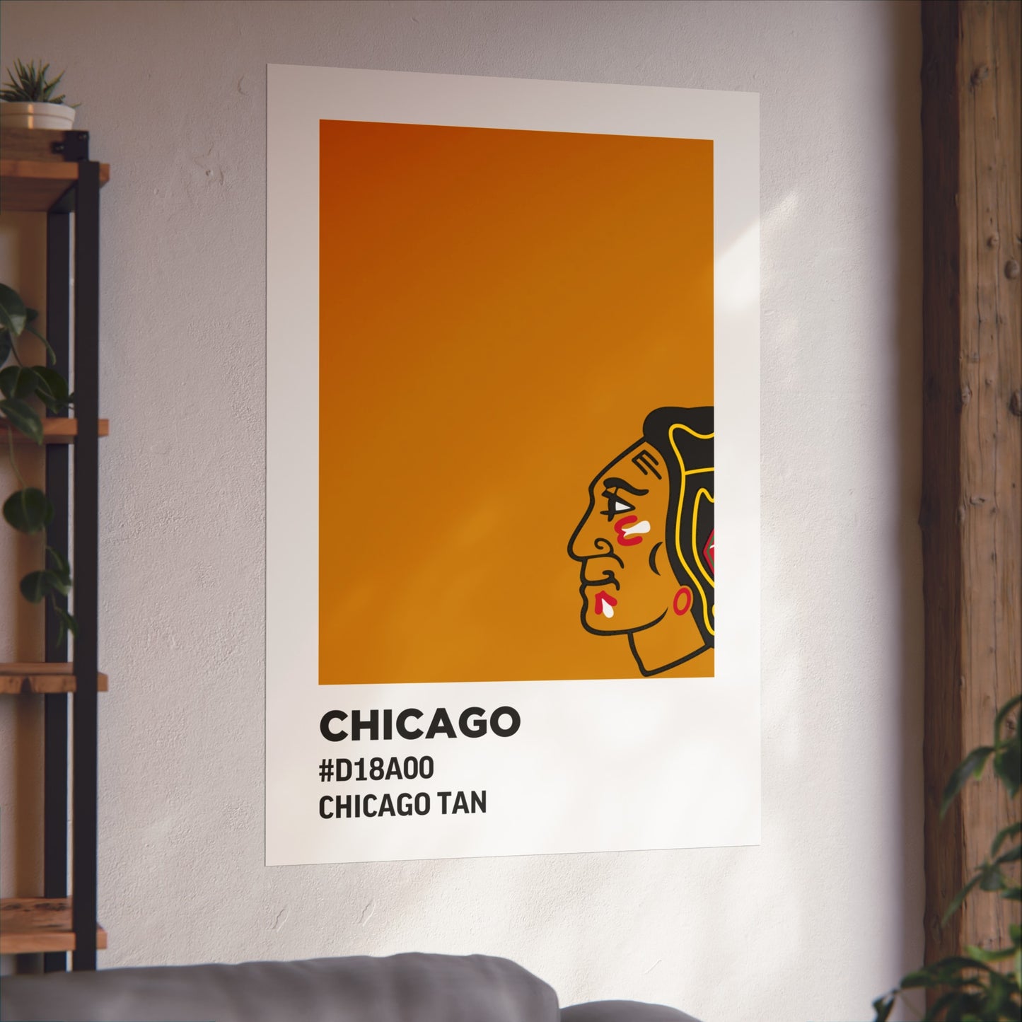 Chicago Professional Hockey Team Paint Swatch - Chicago Gold