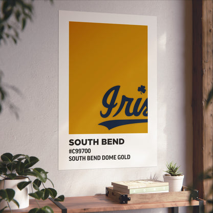 University of Notre Dame Team Paint Swatch - Logo - South Bend Dome Gold