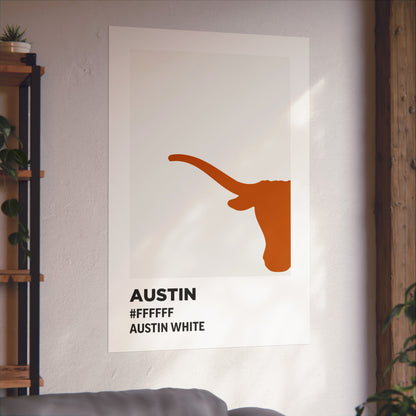 University of Texas Team Paint Swatch - Austin White