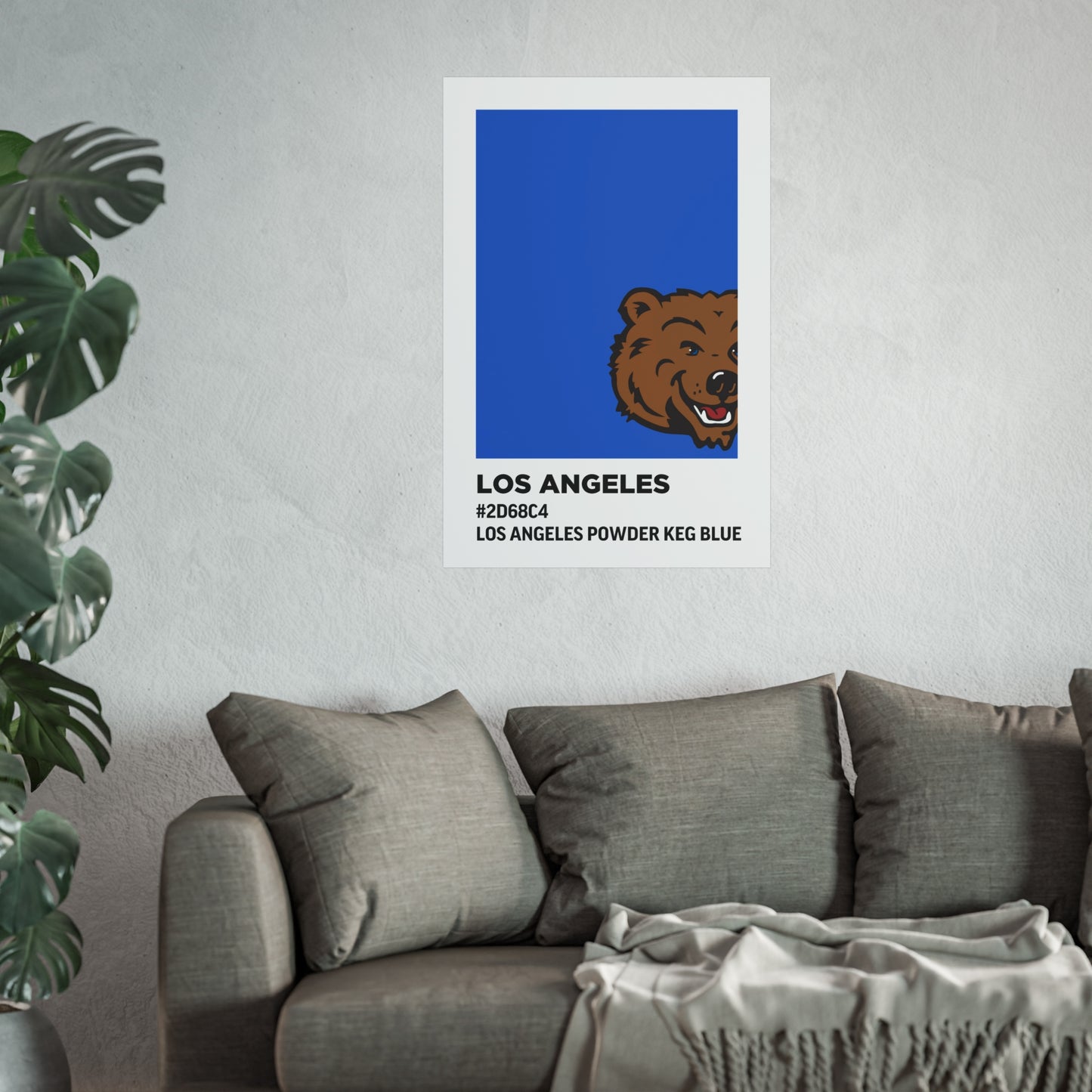 University of California Los Angeles Team Paint Swatch - Los Angeles Powder Keg Blue