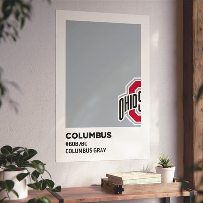 Ohio State University Team Paint Swatch - Primary Logo - Columbus Gray