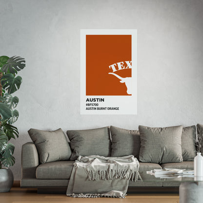 University of Texas Team Paint Swatch - Austin Burnt Orange