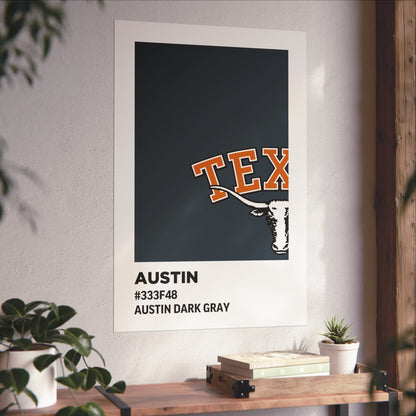 University of Texas Team Paint Swatch - Austin Dark Gray