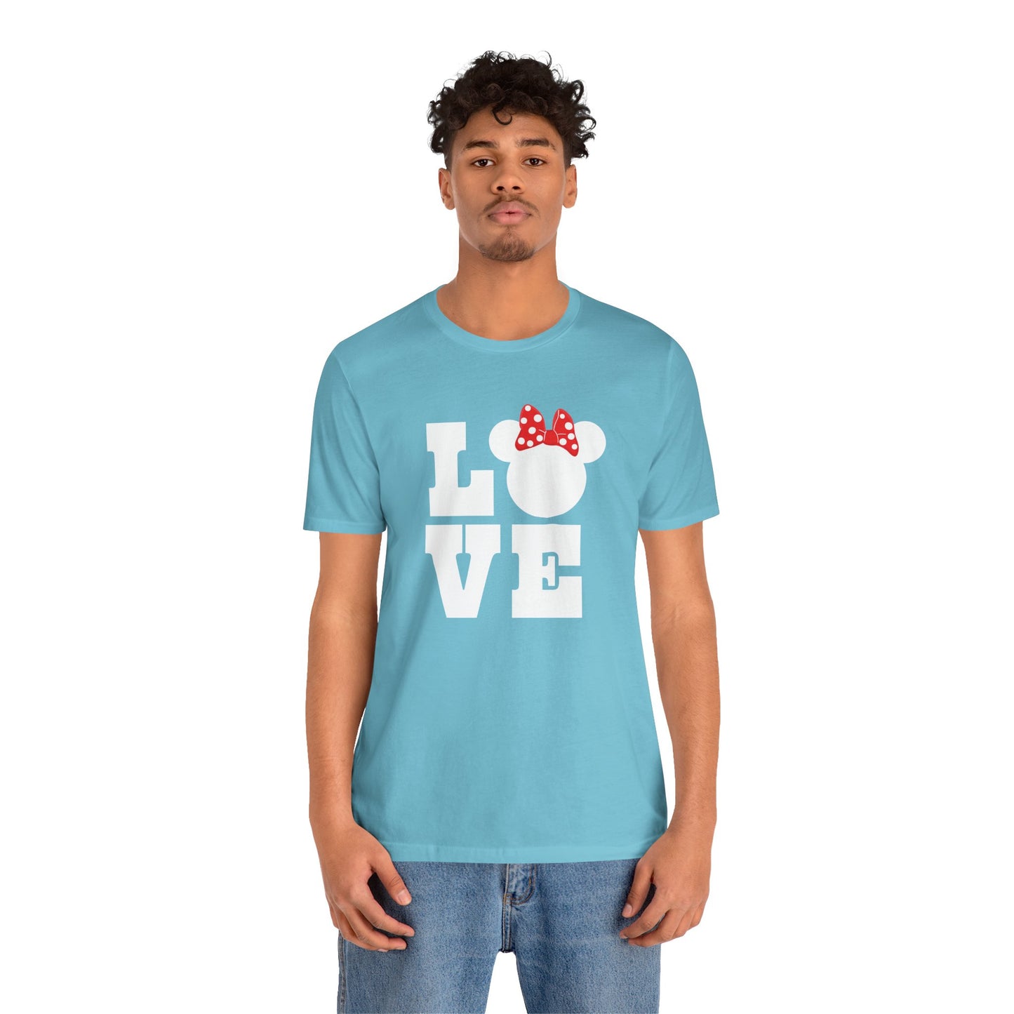 Love Minnie - White Unisex Jersey Short Sleeve Tee