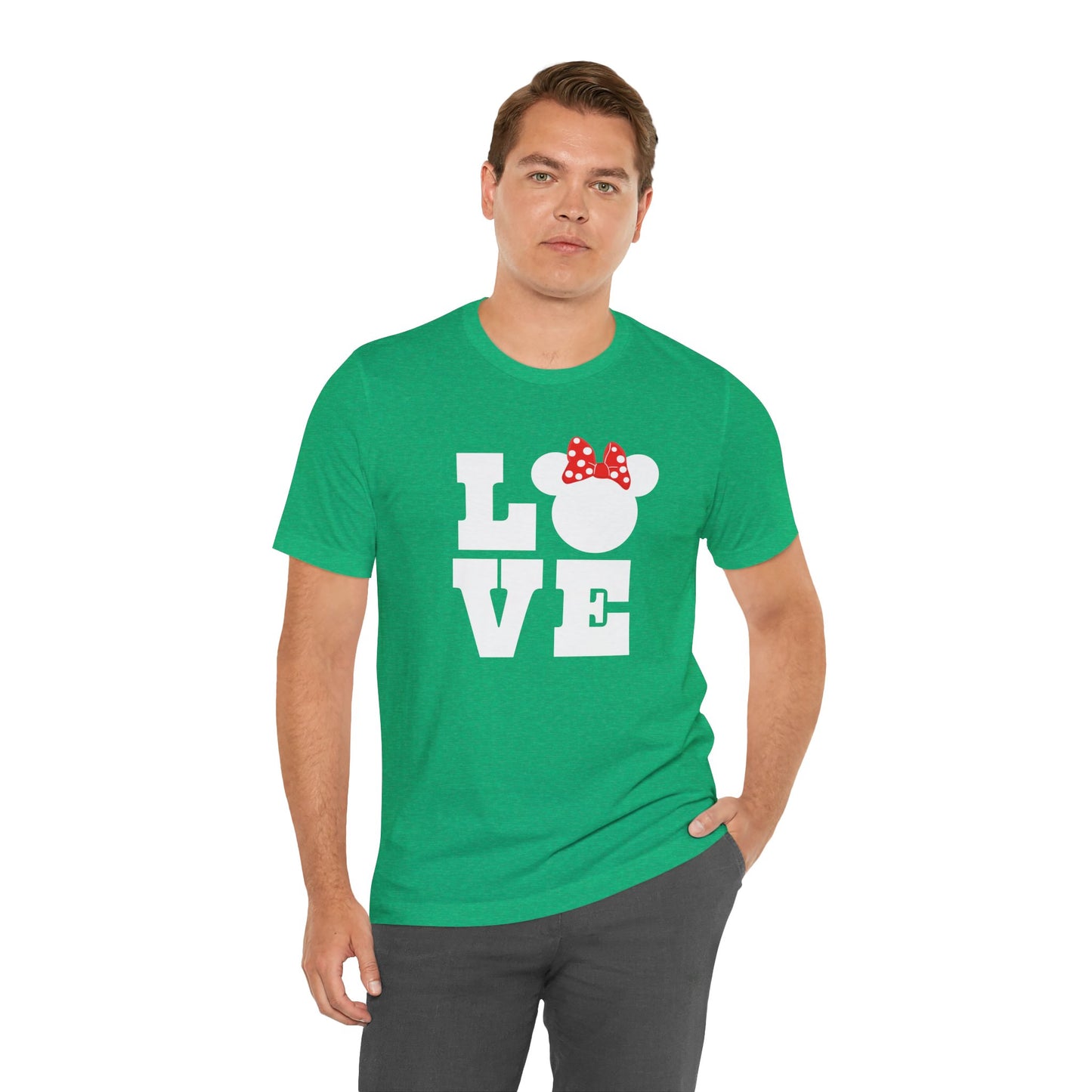 Love Minnie - White Unisex Jersey Short Sleeve Tee