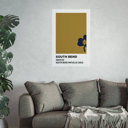 University of Notre Dame Team Paint Swatch - Logo - South Bend Metallic Gold