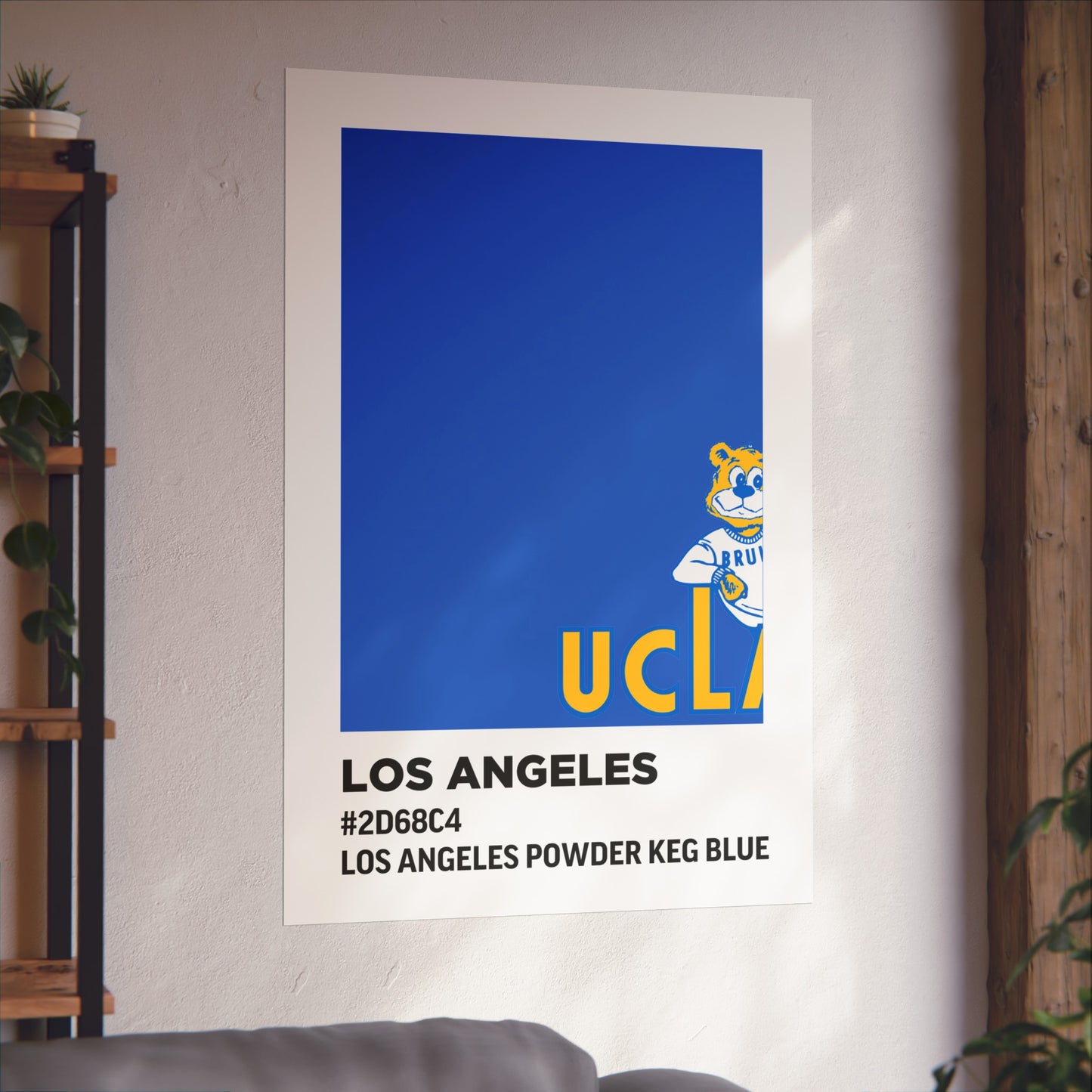 University of California Los Angeles Team Paint Swatch - Los Angeles Powder Keg Blue