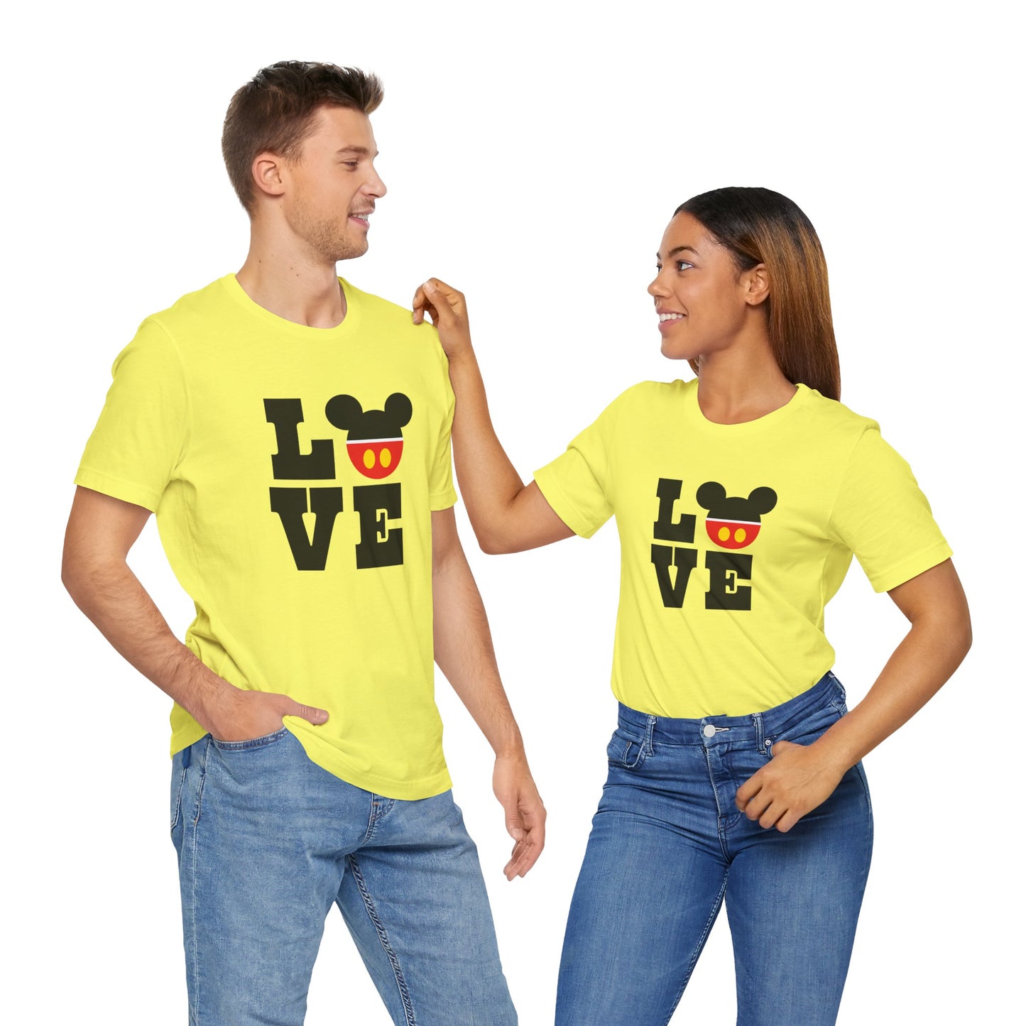 Love Mickey - Black Unisex Jersey Short Sleeve Tee