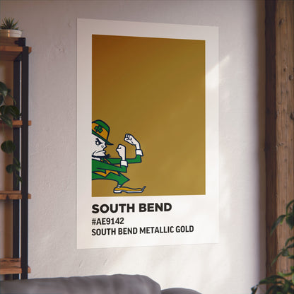 University of Notre Dame Team Paint Swatch - Logo - South Bend Metallic Gold