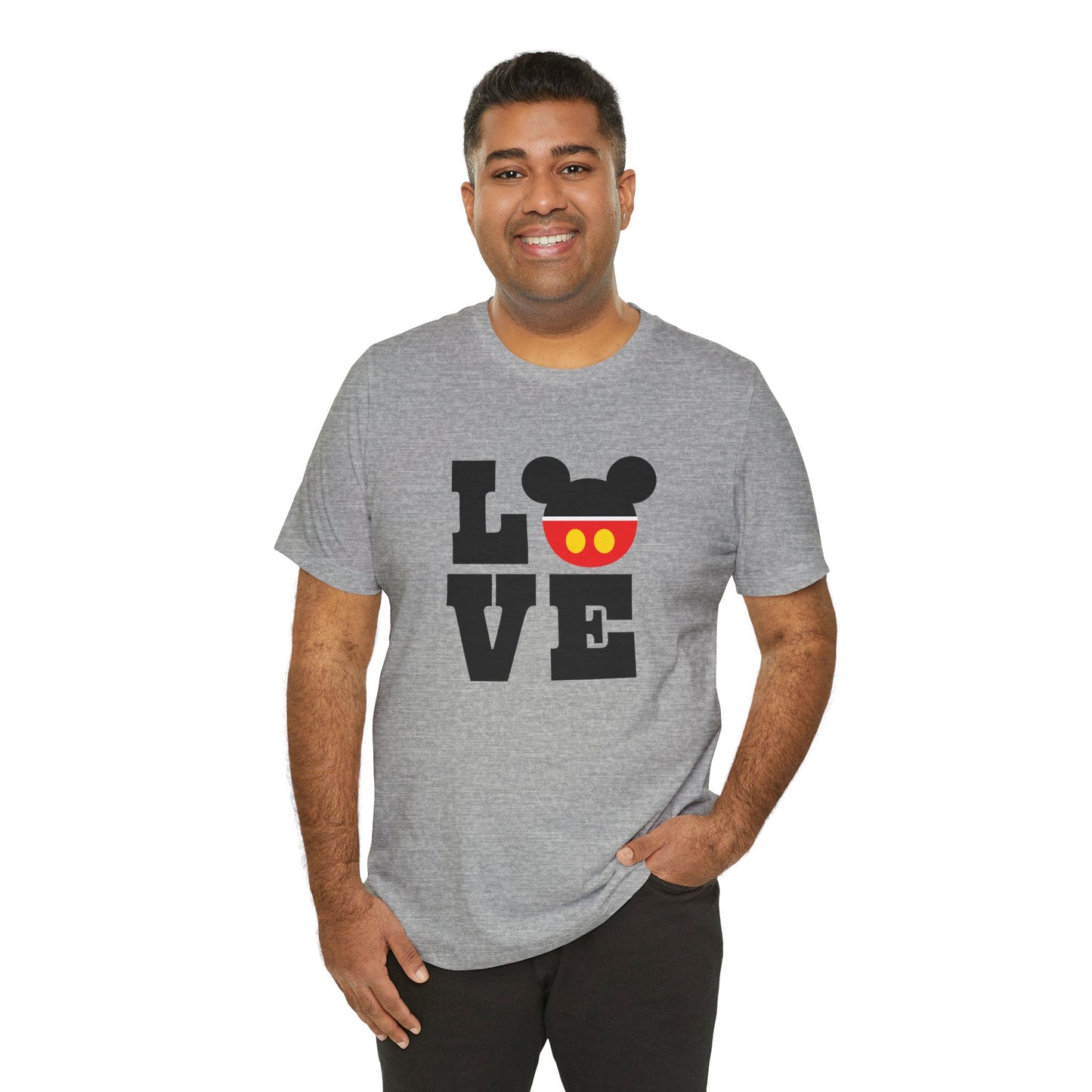 Love Mickey - Black Unisex Jersey Short Sleeve Tee