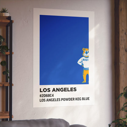 University of California Los Angeles Team Paint Swatch - Los Angeles Powder Keg Blue