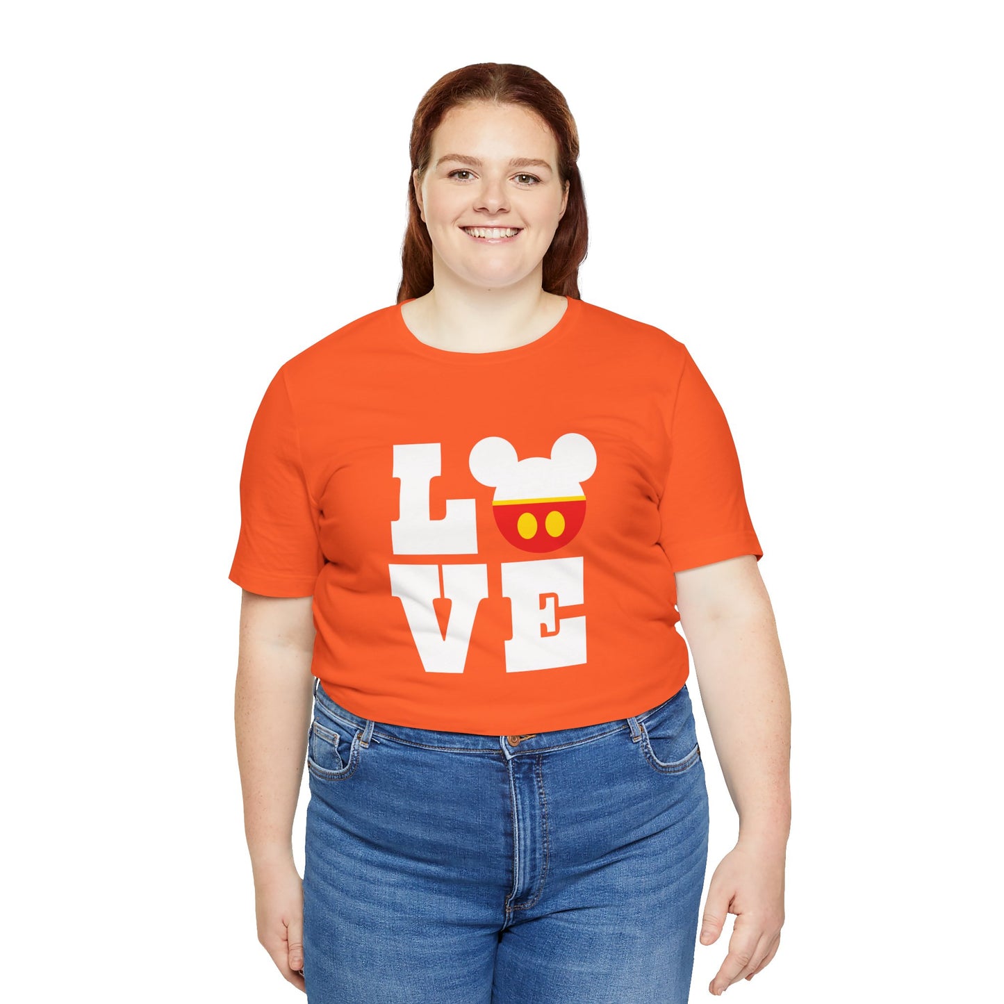 Love Mickey - White Unisex Jersey Short Sleeve Tee