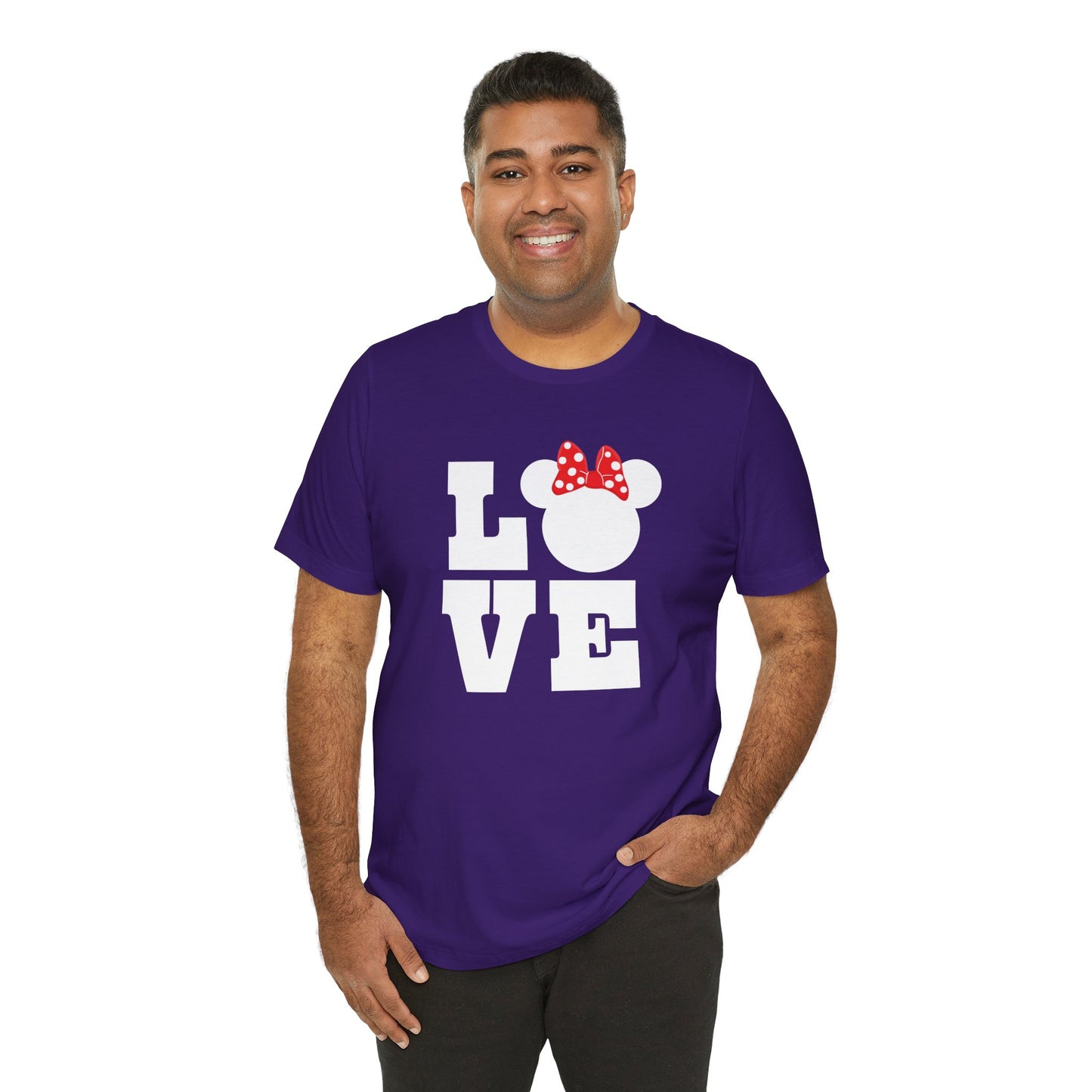 Love Minnie - White Unisex Jersey Short Sleeve Tee