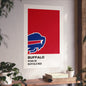 Buffalo Professional Football Team Paint Swatch - Primary Logo Buffalo Red