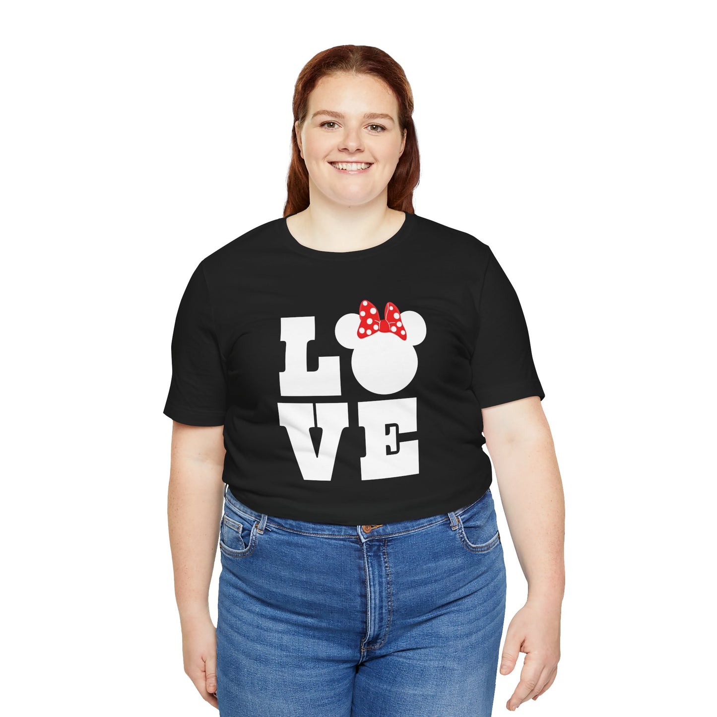 Love Minnie - White Unisex Jersey Short Sleeve Tee