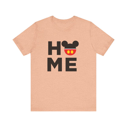 Home Mickey  - Black Unisex Jersey Short Sleeve Tee