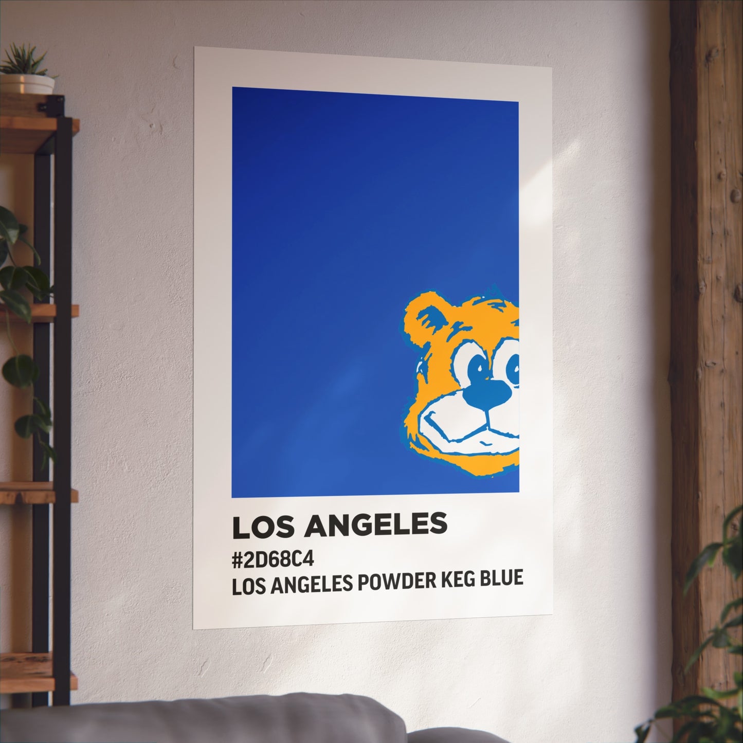 University of California Los Angeles Team Paint Swatch - Los Angeles Powder Keg Blue