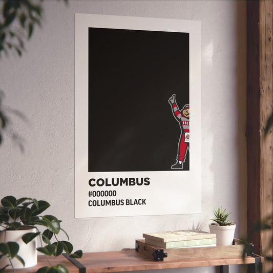 Ohio State University Team Paint Swatch - Brutus - Columbus Black