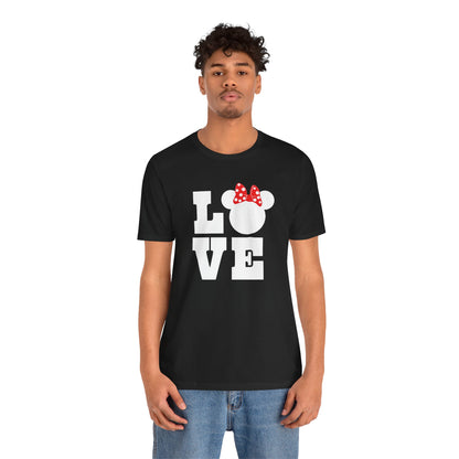 Love Minnie - White Unisex Jersey Short Sleeve Tee