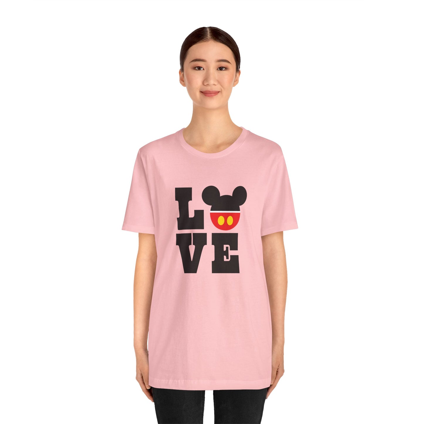 Love Mickey - Black Unisex Jersey Short Sleeve Tee