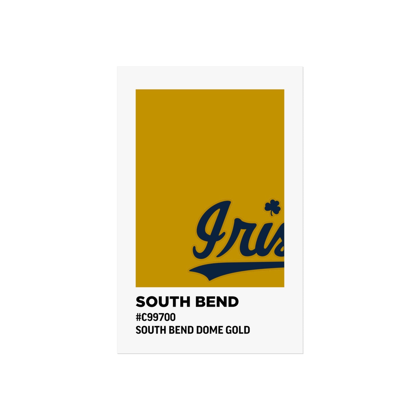 University of Notre Dame Team Paint Swatch - Logo - South Bend Dome Gold