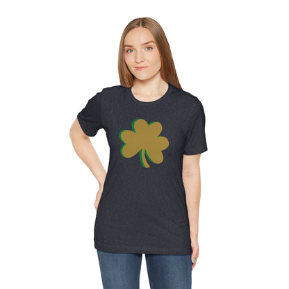 South Bend Shamrock - Gold / Green - Unisex Jersey Short Sleeve Tee