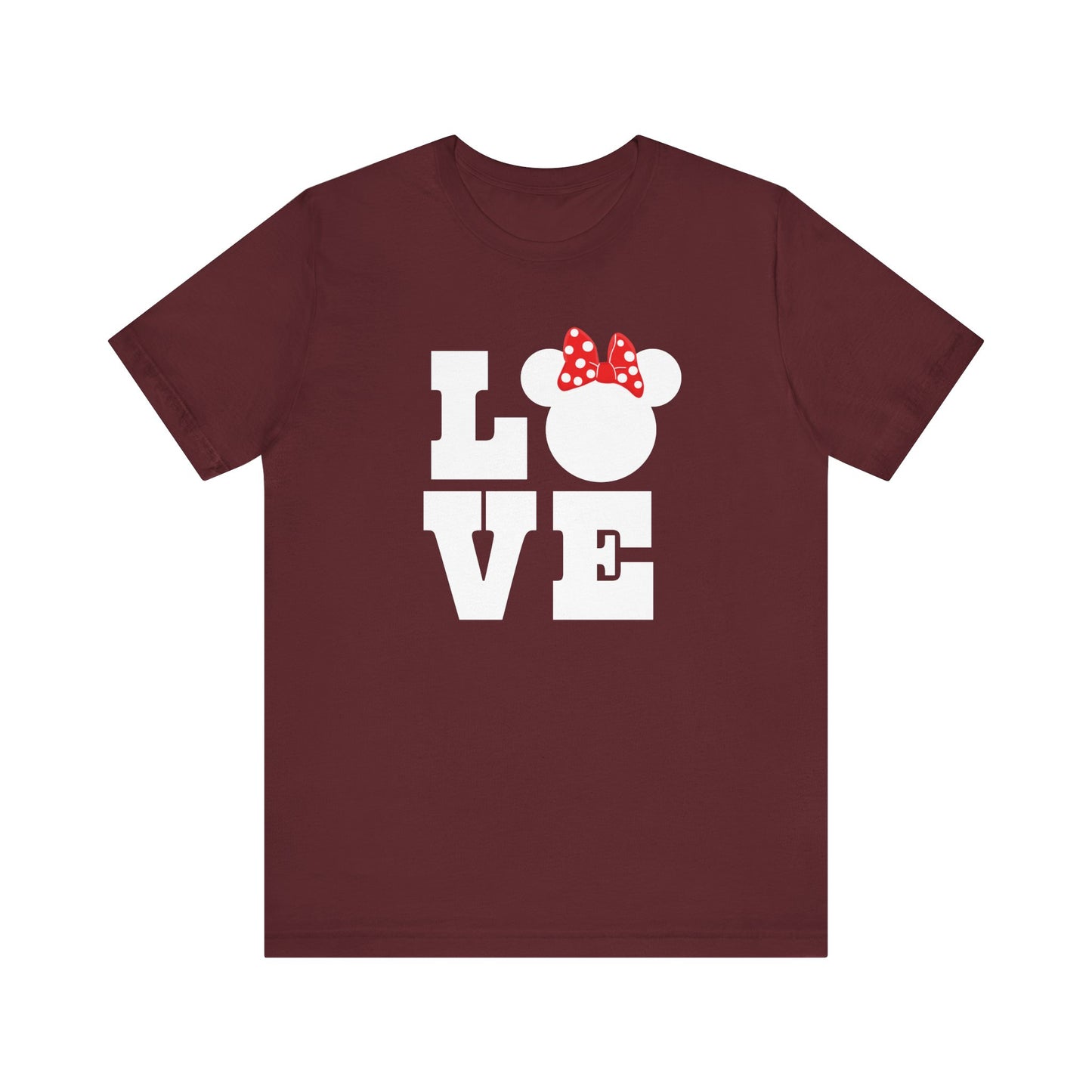 Love Minnie - White Unisex Jersey Short Sleeve Tee