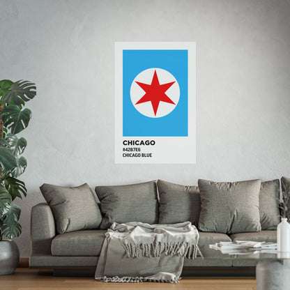 Chicago Flag Paint Swatch - Chicago Blue