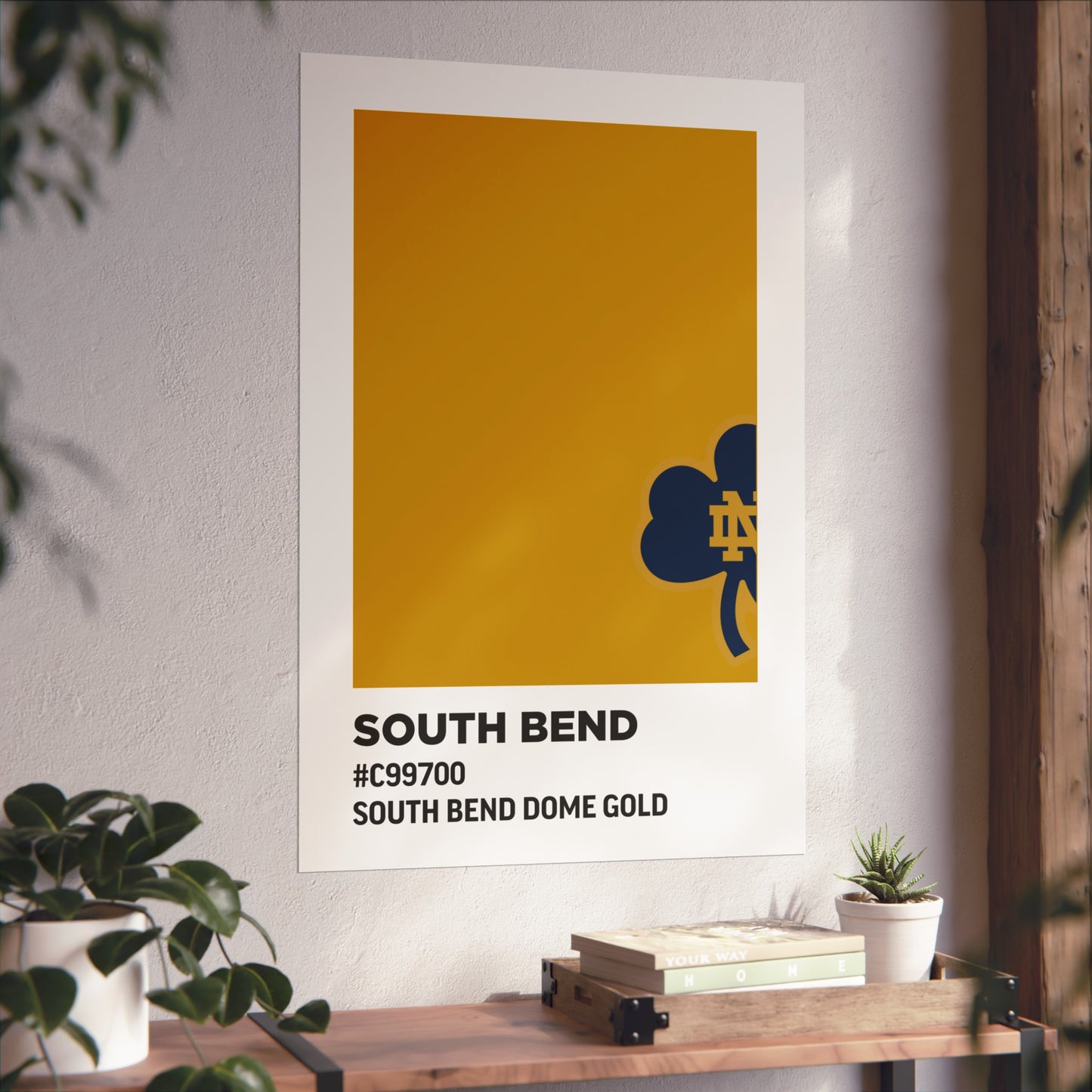 University of Notre Dame Team Paint Swatch - Logo - South Bend Dome Gold