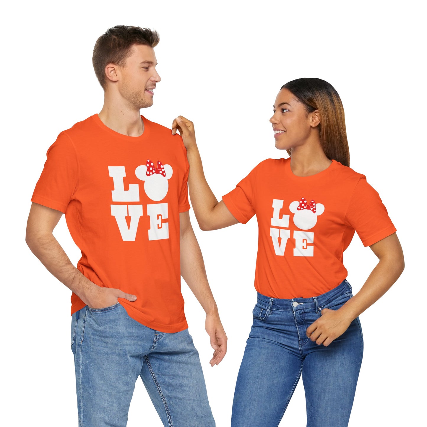 Love Minnie - White Unisex Jersey Short Sleeve Tee