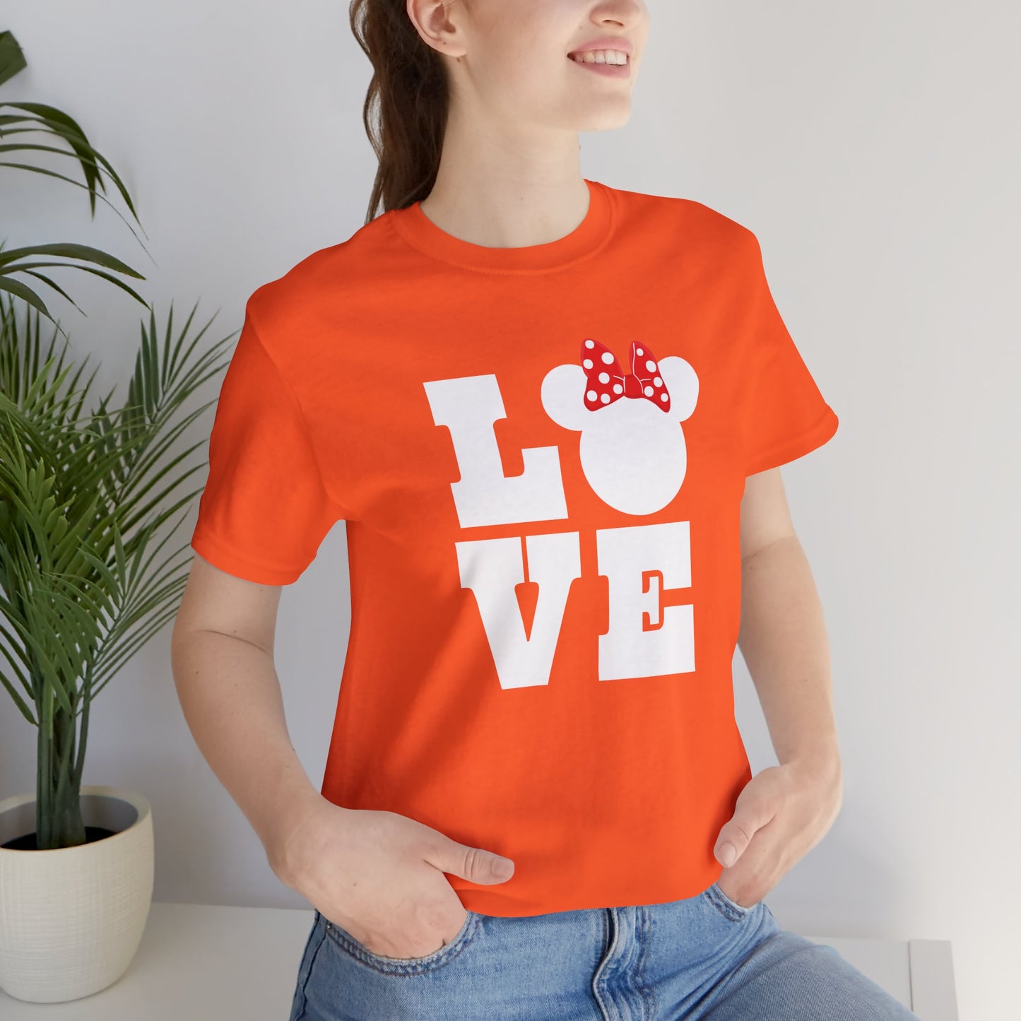 Love Minnie - White Unisex Jersey Short Sleeve Tee