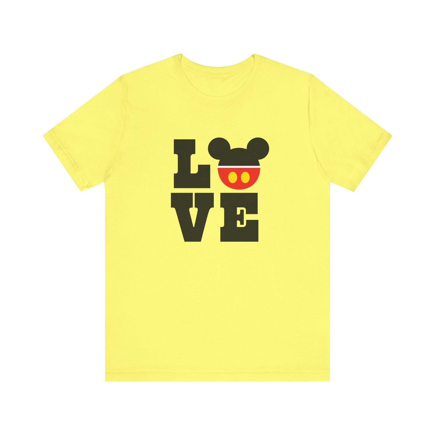 Love Mickey - Black Unisex Jersey Short Sleeve Tee