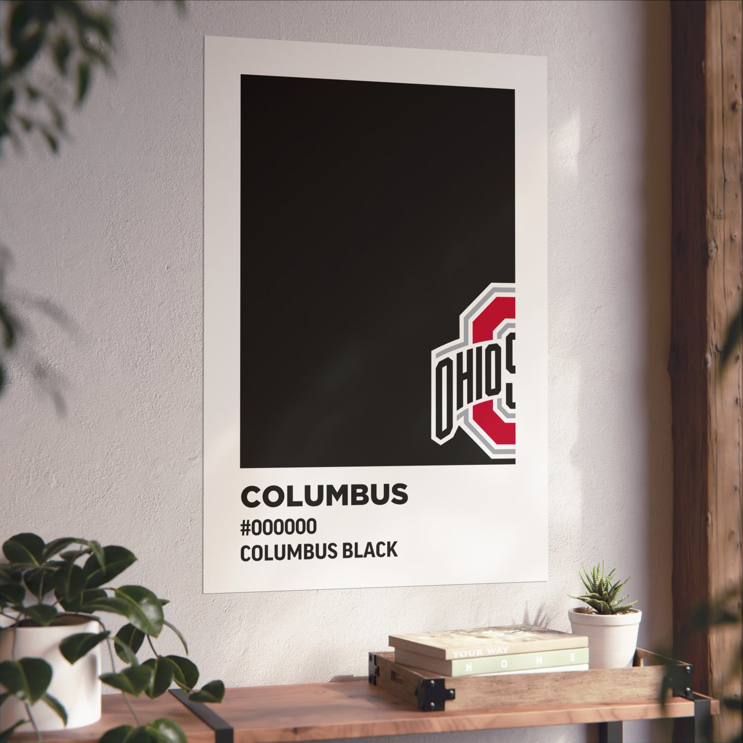 Ohio State University Team Paint Swatch - Primary Logo - Columbus Black