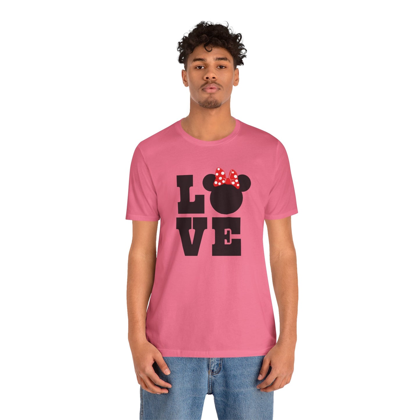 Love Minnie - Black Unisex Jersey Short Sleeve Tee