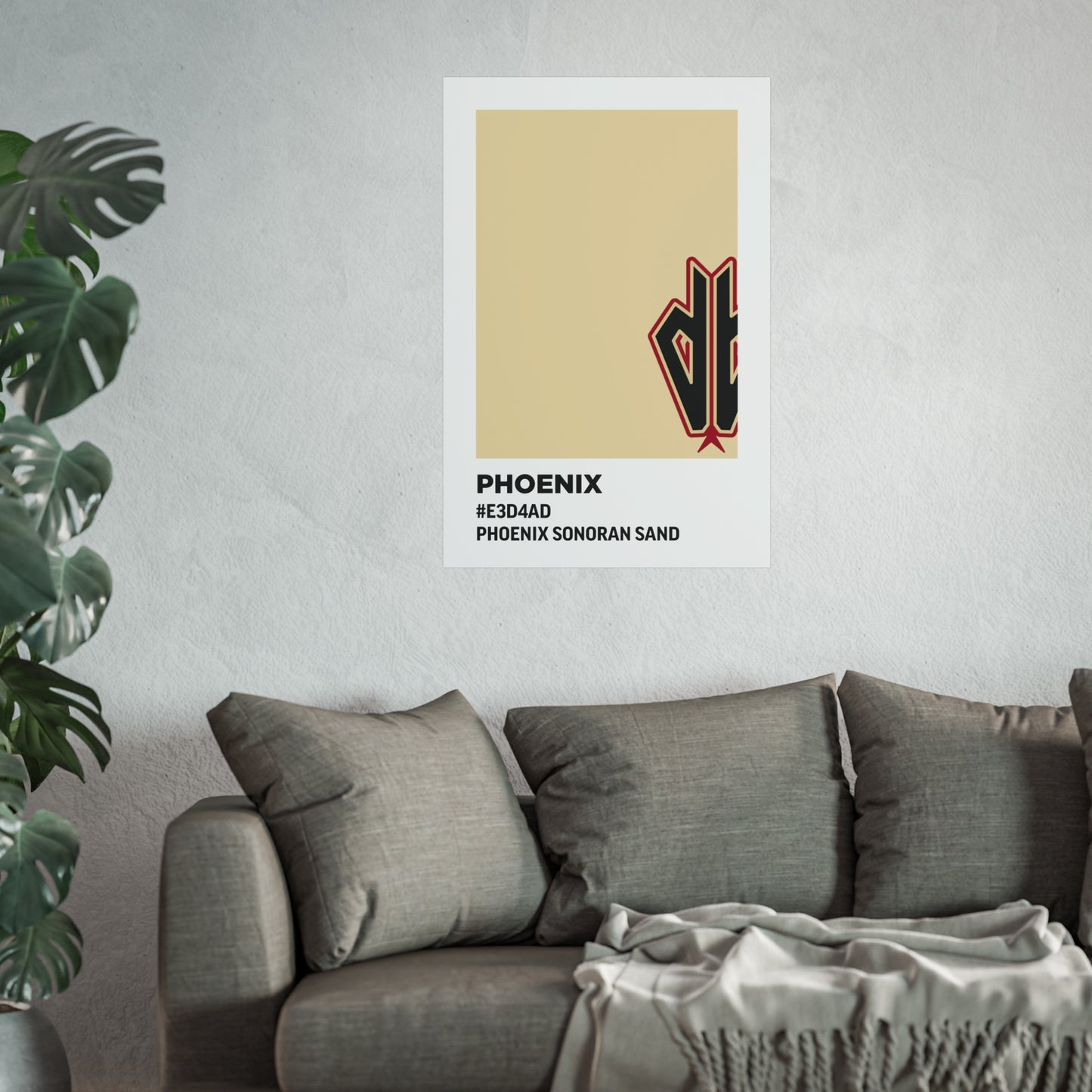 Arizona Baseball Team Paint Swatch - Phoenix - Diamondbacks - Sonoran Sand