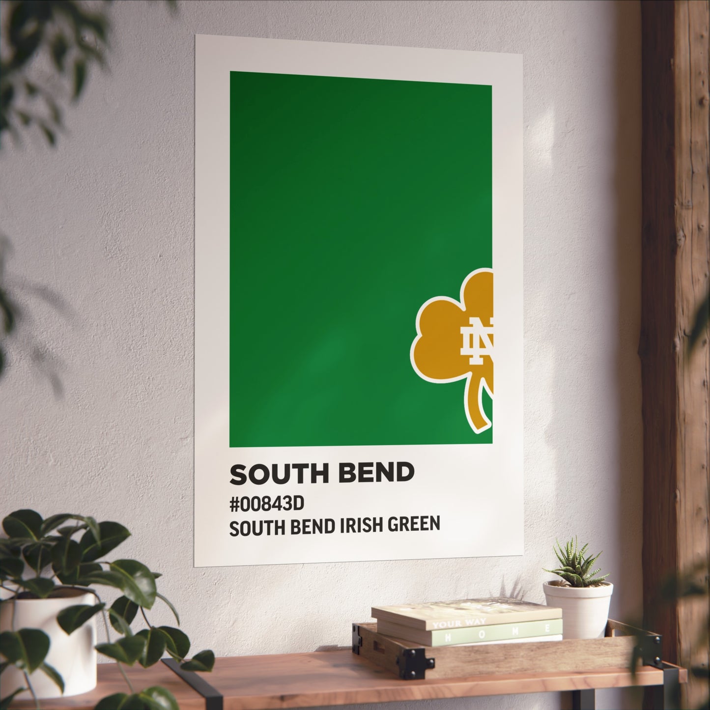 University of Notre Dame Team Paint Swatch - Logo - South Bend Irish Green