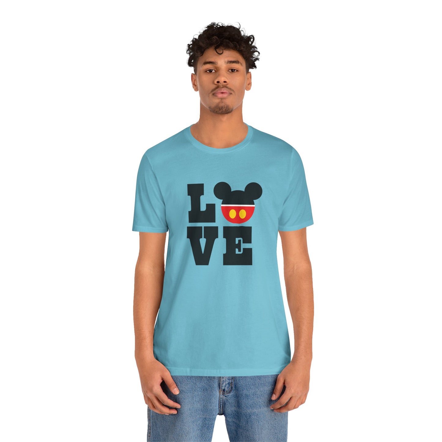 Love Mickey - Black Unisex Jersey Short Sleeve Tee