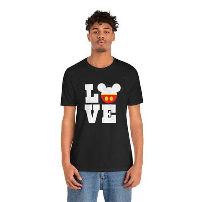 Love Mickey - White Unisex Jersey Short Sleeve Tee