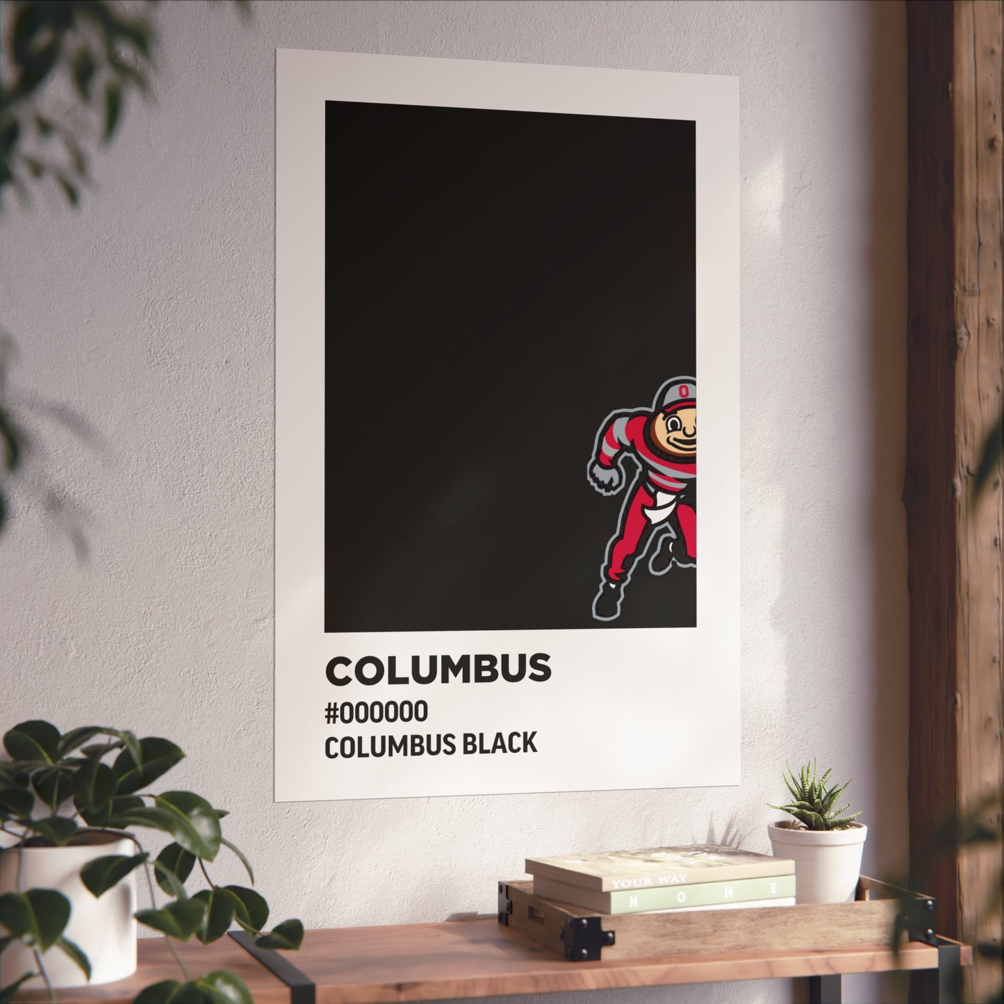 Ohio State University Team Paint Swatch - Brutus - Columbus Black