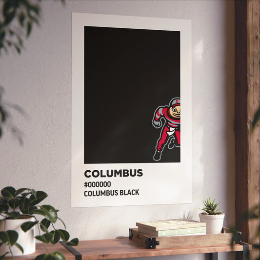 Ohio State University Team Paint Swatch - Brutus - Columbus Black