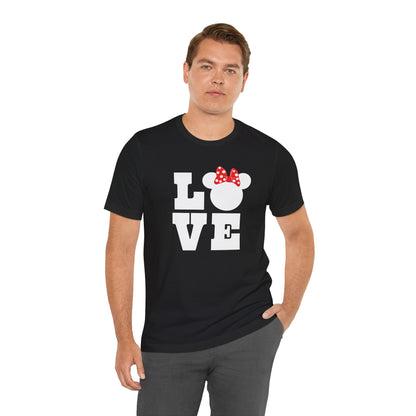 Love Minnie - White Unisex Jersey Short Sleeve Tee