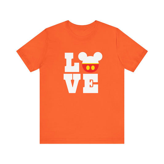 Love Mickey - White Unisex Jersey Short Sleeve Tee