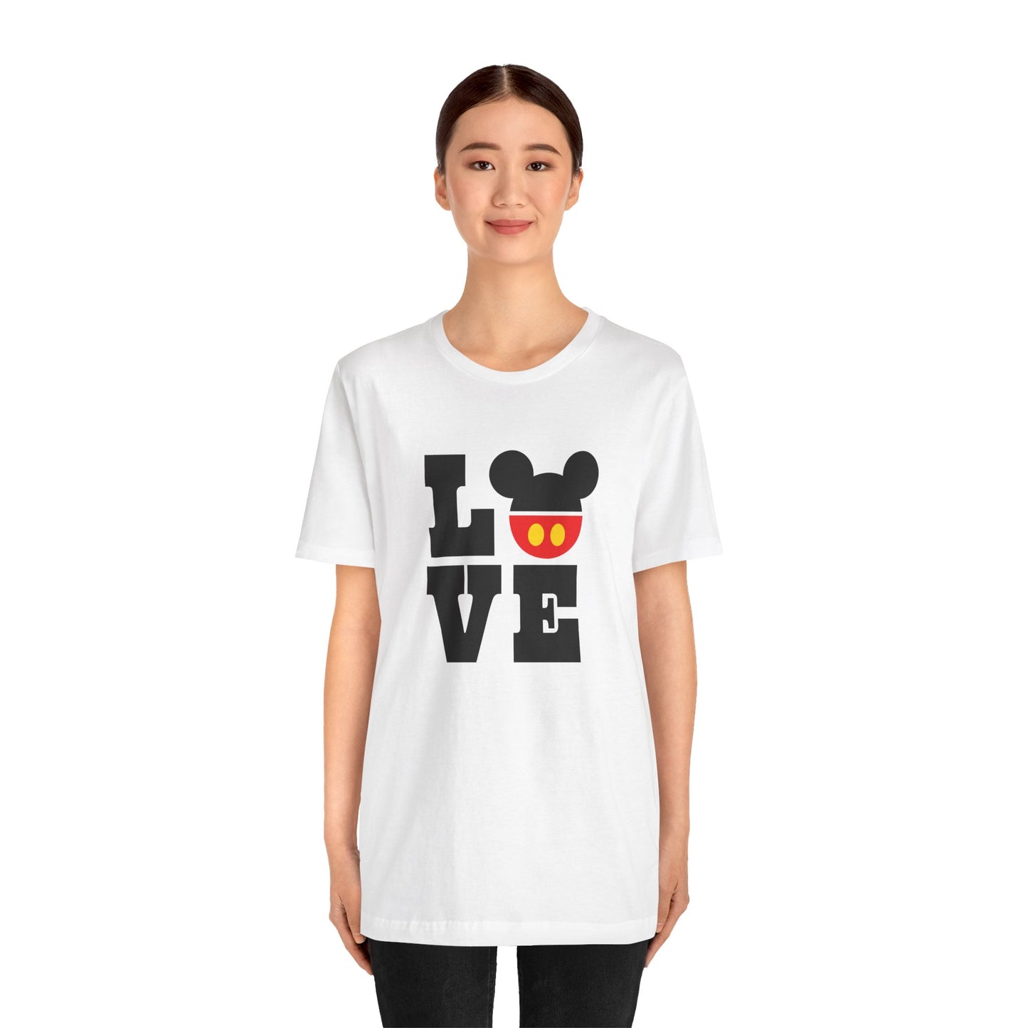 Love Mickey - Black Unisex Jersey Short Sleeve Tee