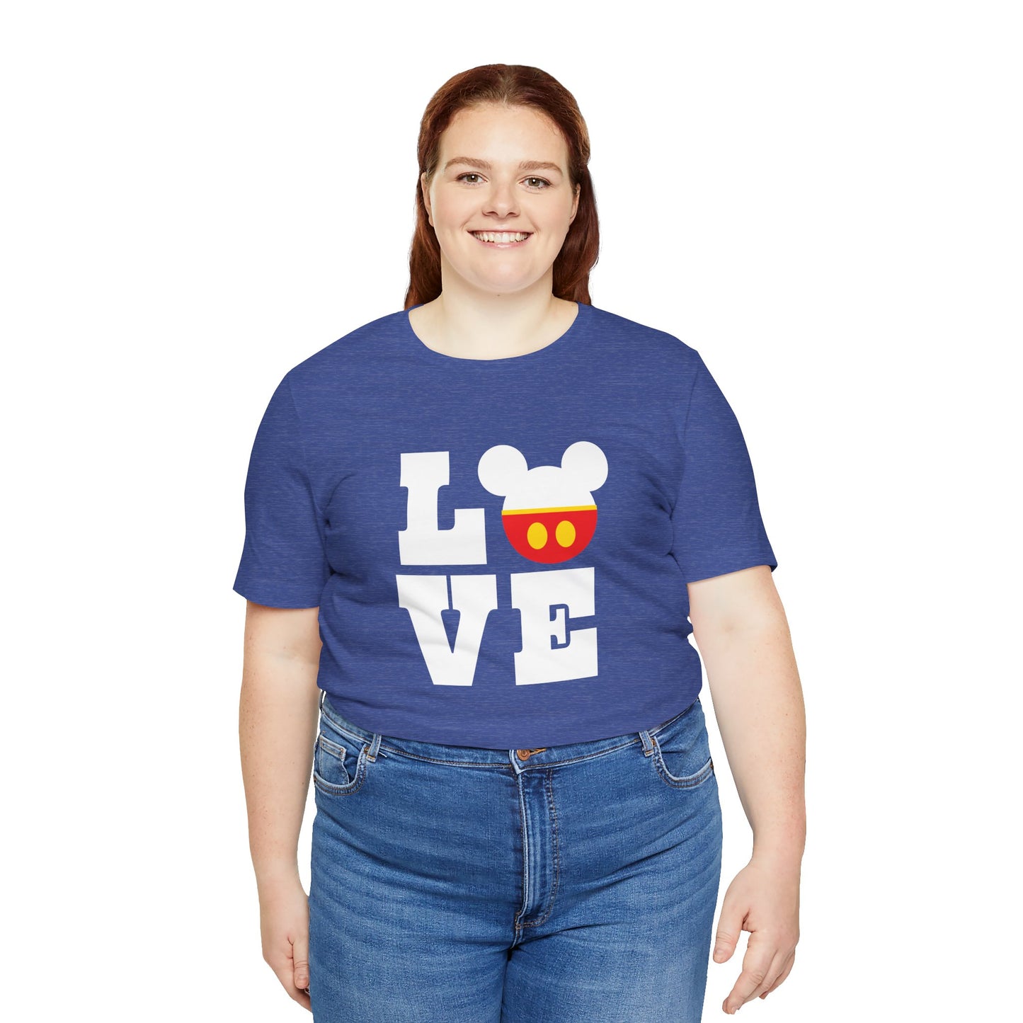 Love Mickey - White Unisex Jersey Short Sleeve Tee