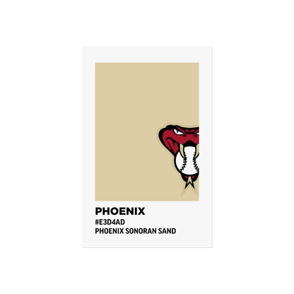 Arizona Baseball Team Paint Swatch - Phoenix - Diamondbacks - Sonoran Sand